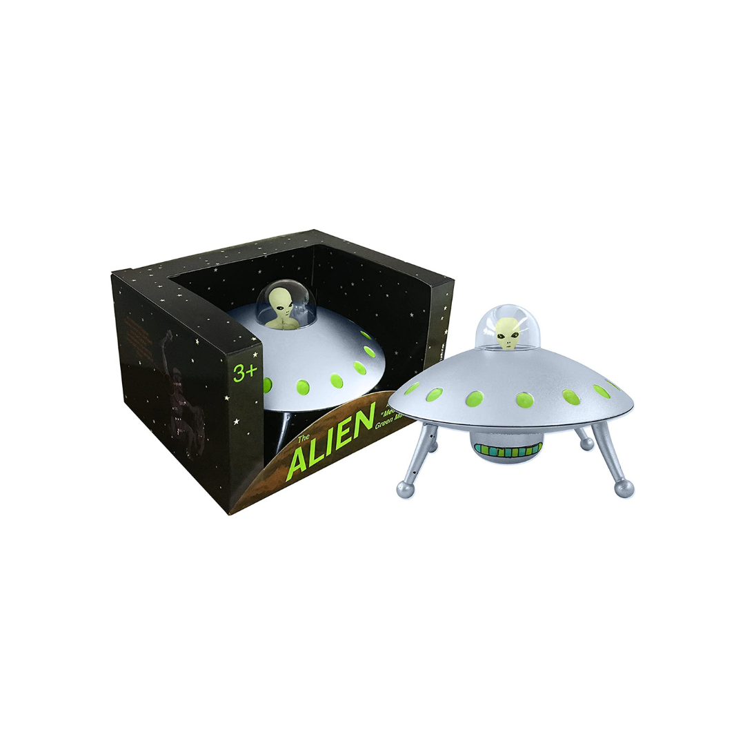 UFO Saucer Alien Toy - Glowing Aliens Included