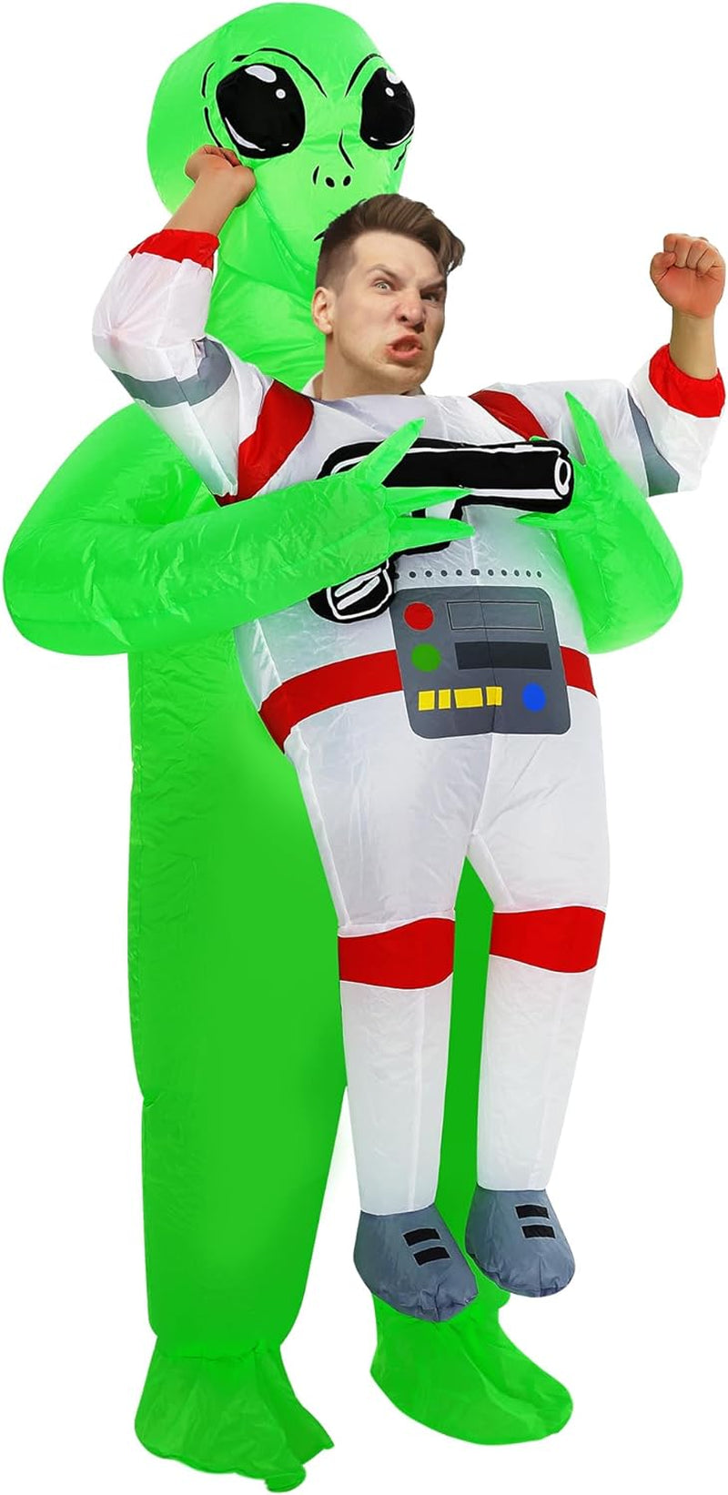 Inflatable Alien Costume for Adults, Inflatable Halloween Costumes Blow up Alien Costume for Halloween & Alien Parties Themed Events