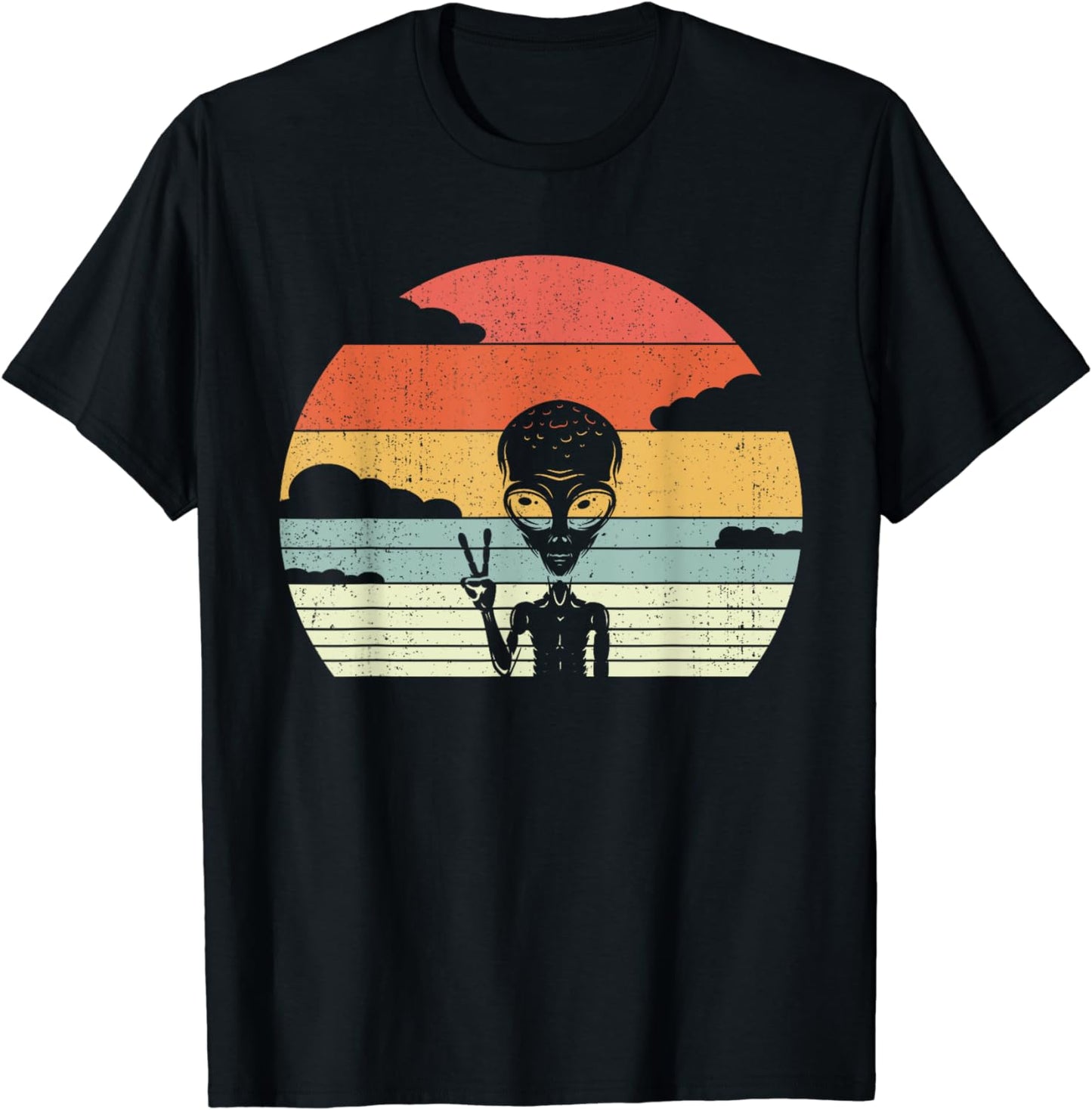 Retro Alien Extraterrestrial Space - Vintage Alien T-Shirt