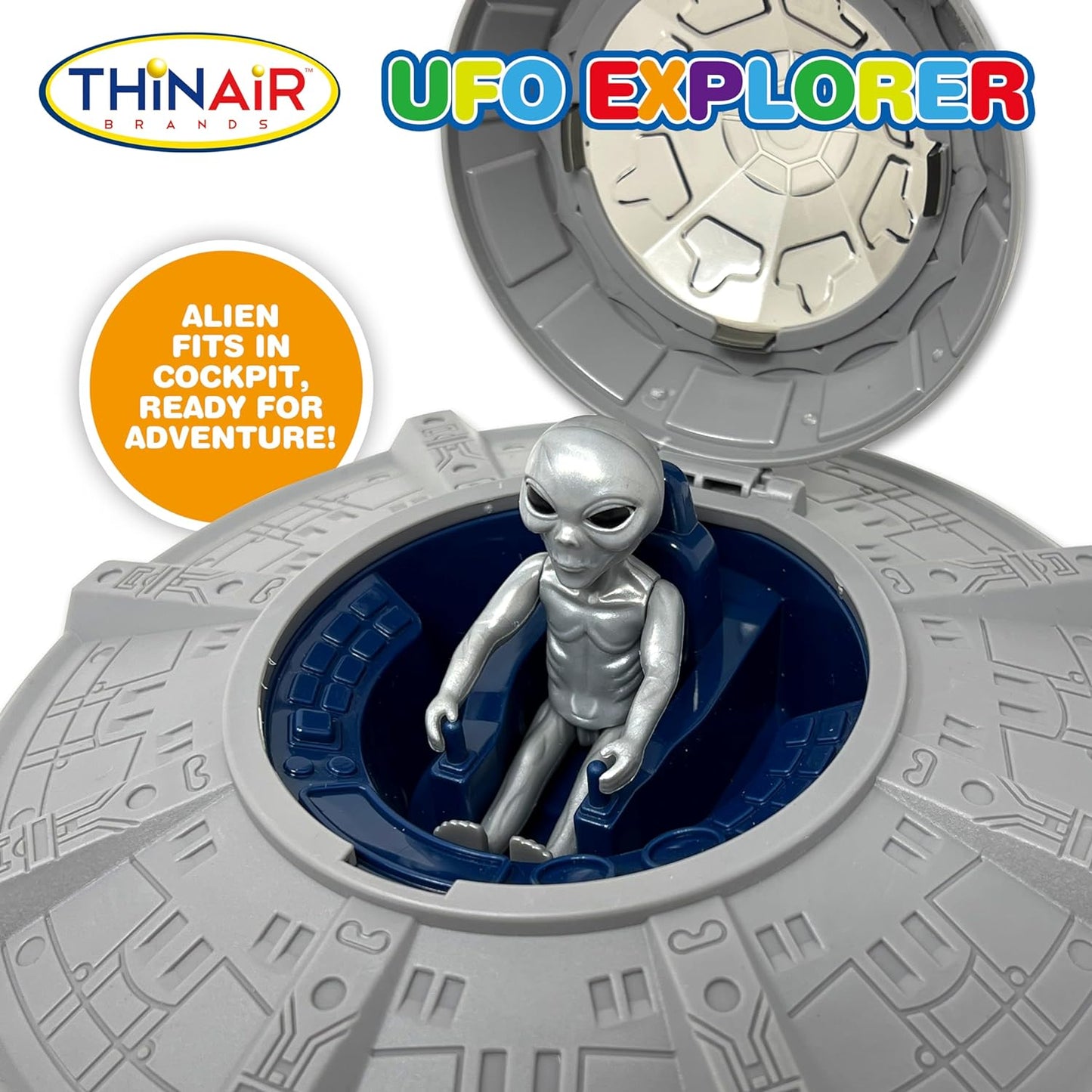 UFO Saucer Alien toy- 2 aliens included