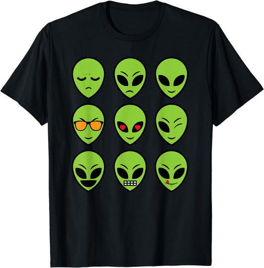 Cute Alien Smileys Gift for Alien Believers T-Shirt