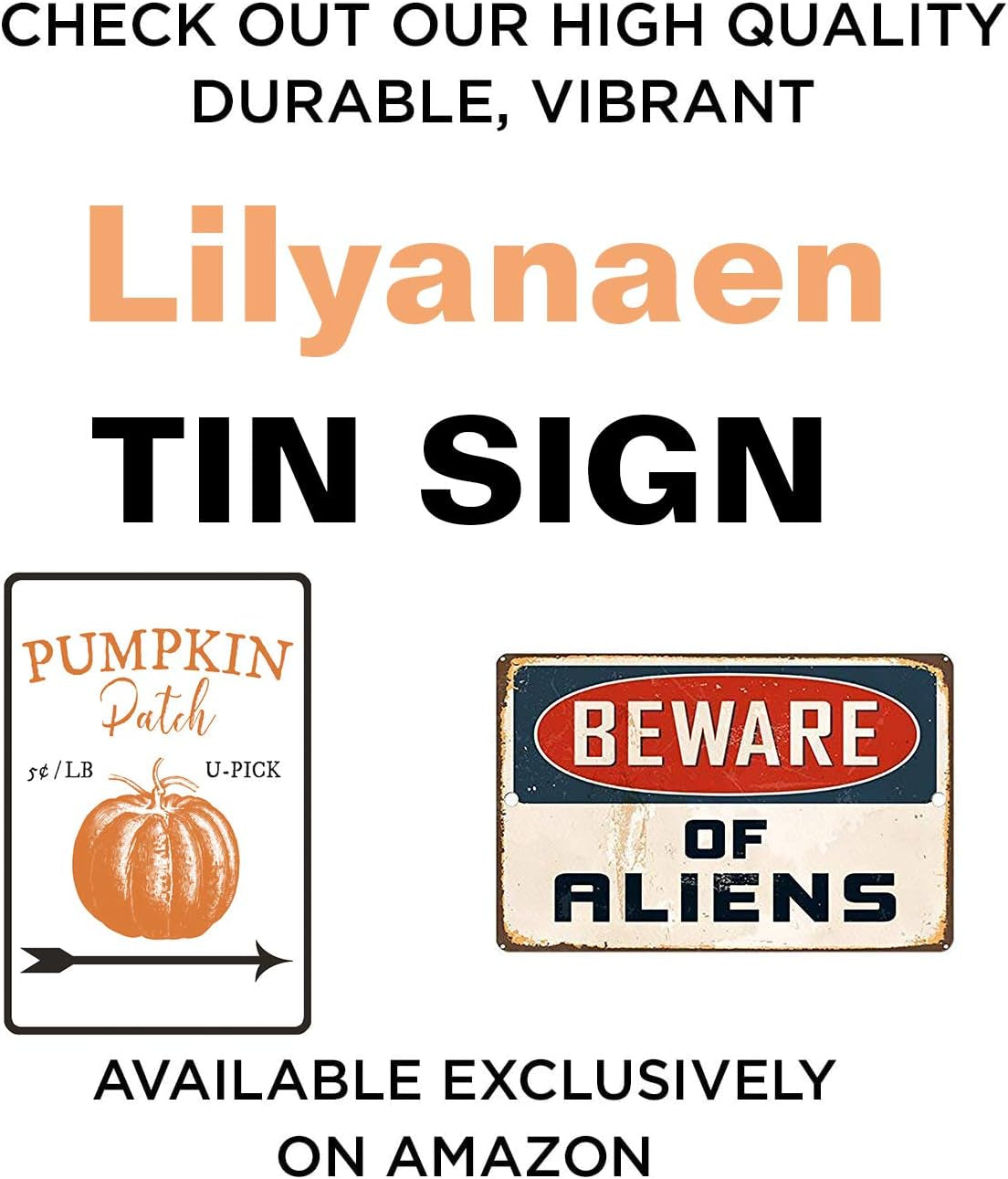 New Metal Sign Aluminum Sign Beware of Aliens Decorative for Outdoor & Indoor 12" X 8"