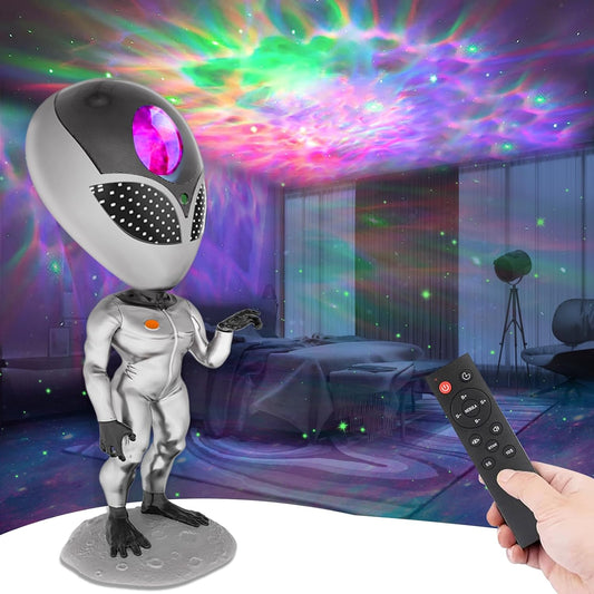 Star Projector, Aliens Galaxy Projector for Bedroom, Starry Nebula LED Lamp with Timer and Remote, Aliensun Night Light Projector for Kids Adults Gaming Room, Home Theater and Room Decor