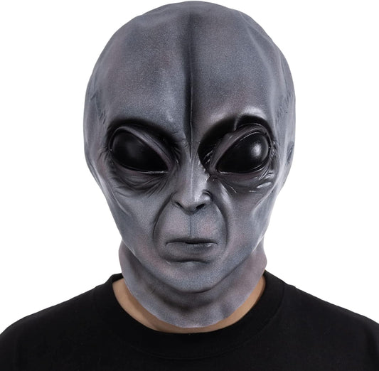 Realistic Alien Face Masks Extraterrestrial Encounter Prank Masks Fun Halloween Cosplay