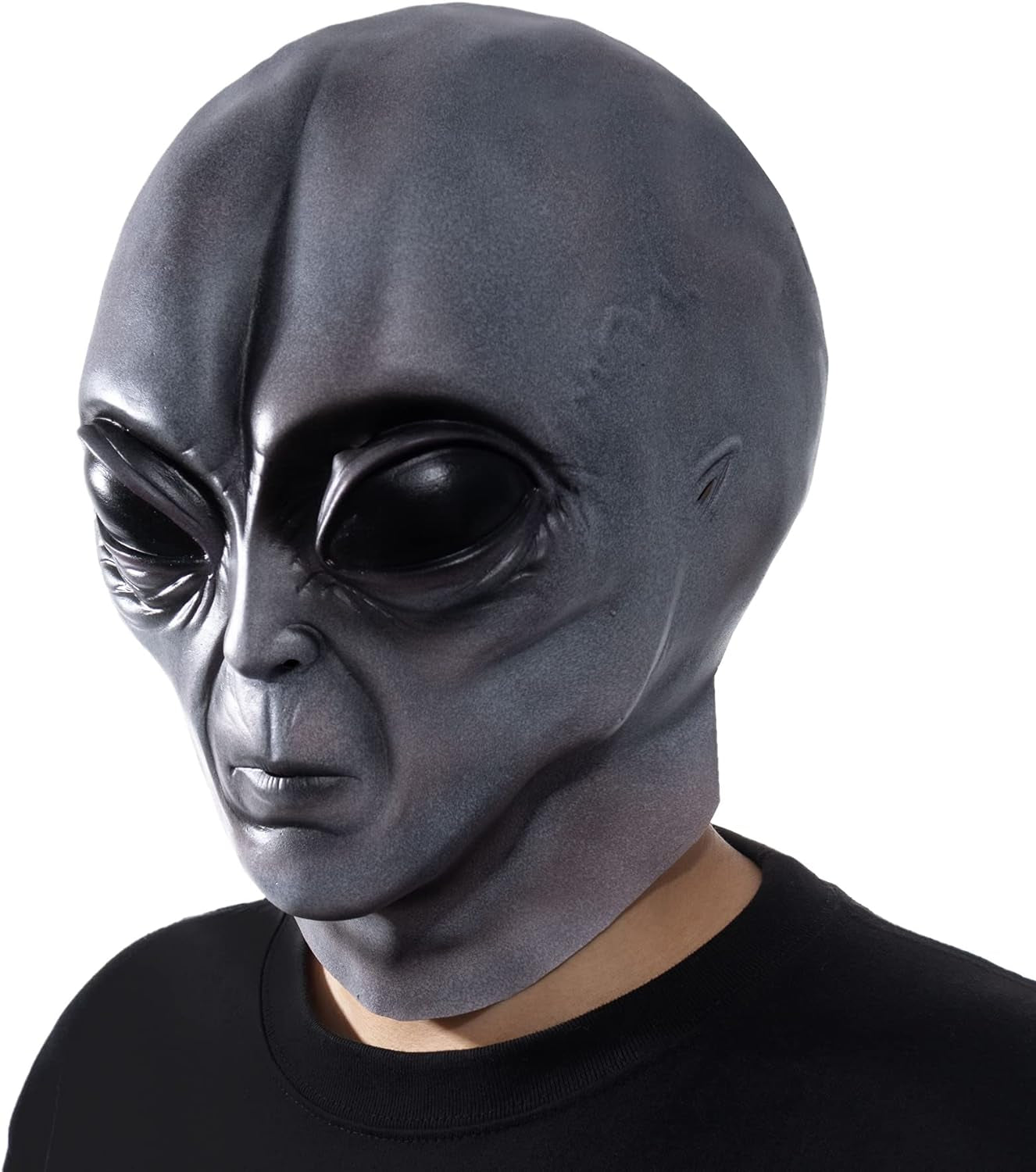 Realistic Alien Face Masks Extraterrestrial Encounter Prank Masks Fun Halloween Cosplay