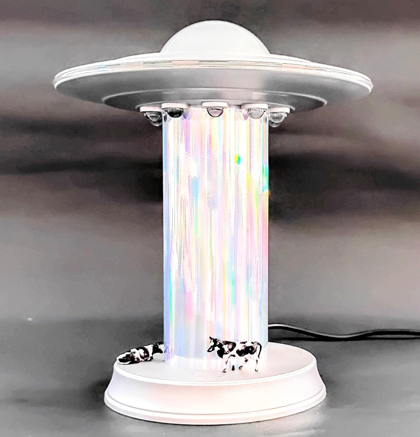 Cow Abduction UFO Lamp