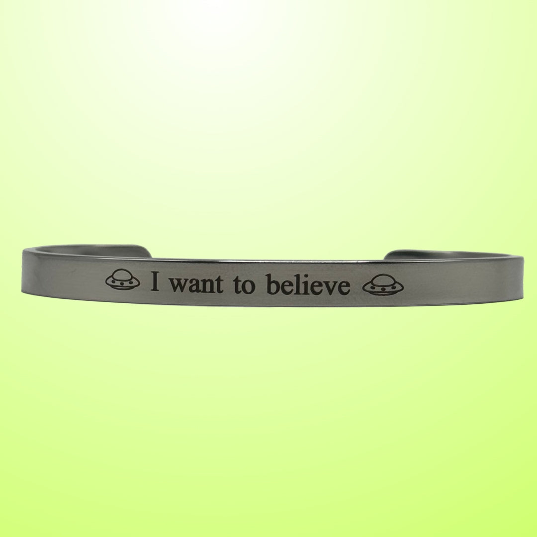 "I Want to Believe" Bracelet- With your Name