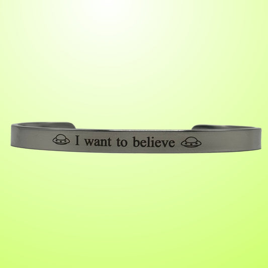 "I Want to Believe" Bracelet- With your Name