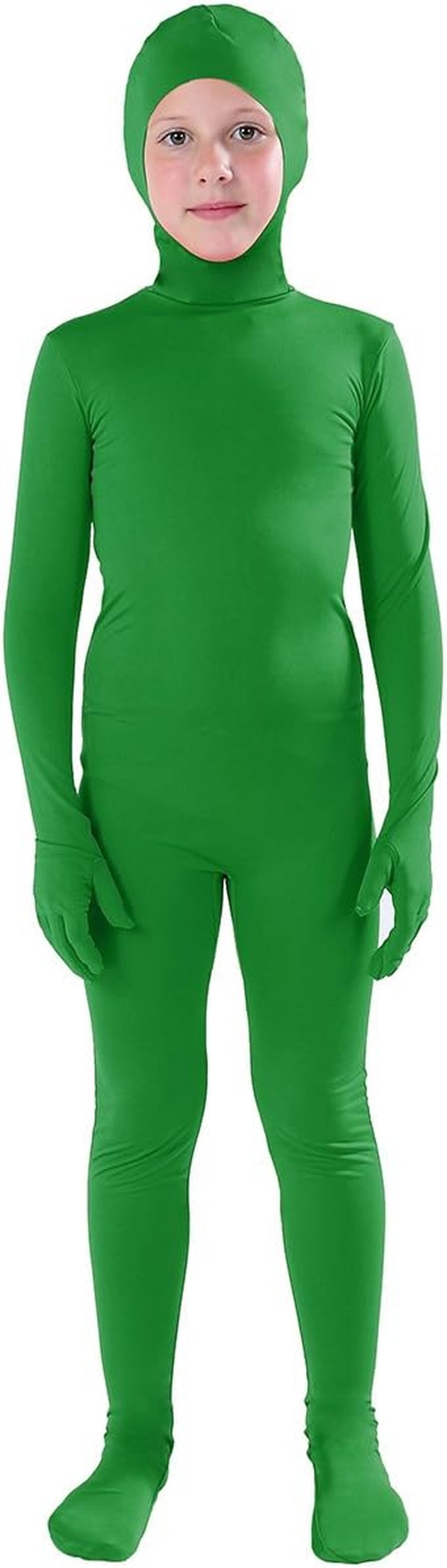 Kids Costume Open Face Spandex Stretch Zentai Child Suit