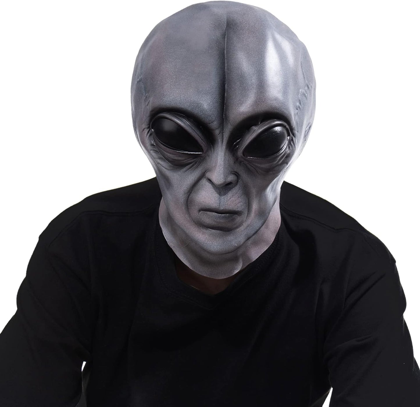 Realistic Alien Face Masks Extraterrestrial Encounter Prank Masks Fun Halloween Cosplay