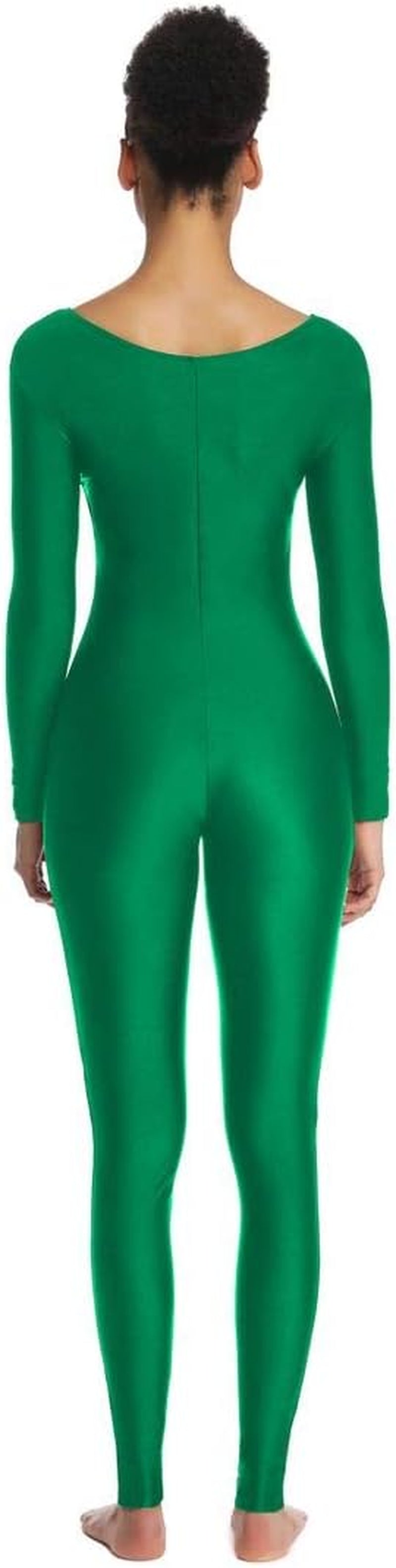 Women'S Long Sleeve Unitard Dance Costume Spandex Full Body Suits