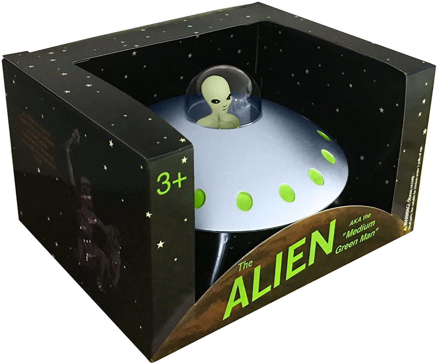 UFO Saucer Alien Toy - Glowing Aliens Included