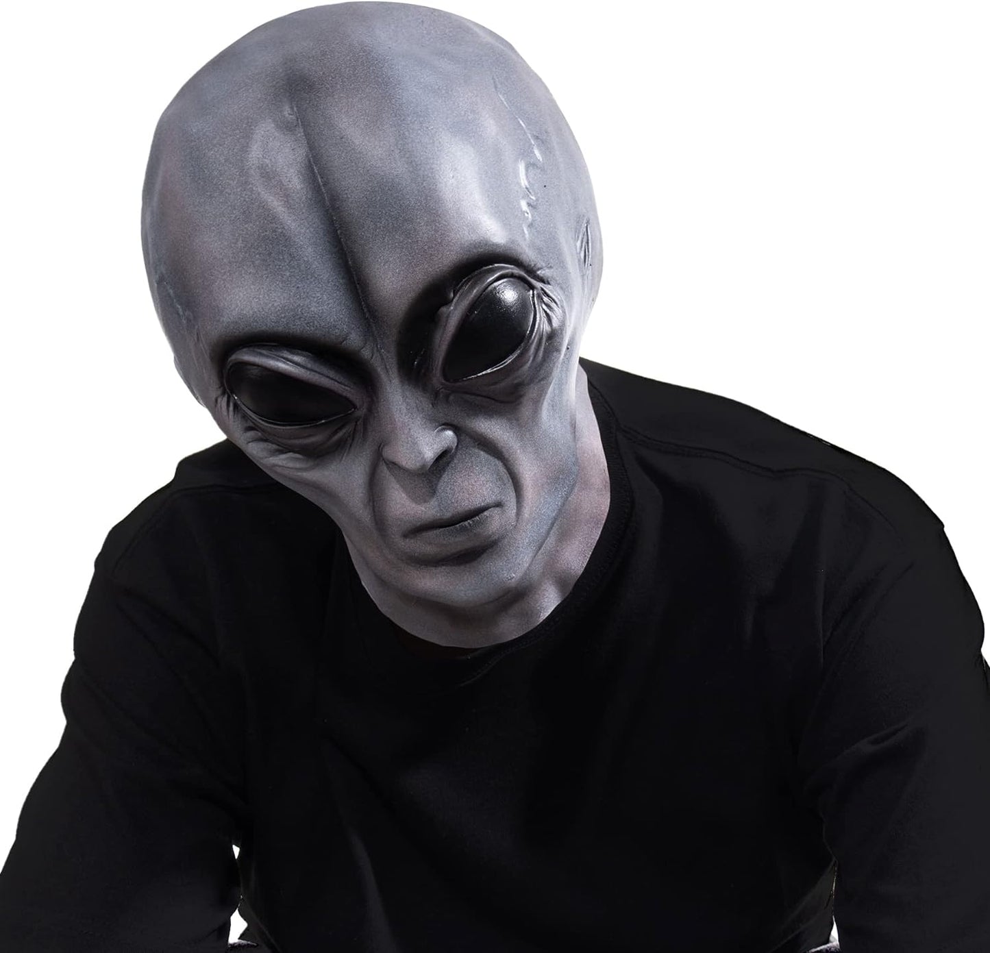 Realistic Alien Face Masks Extraterrestrial Encounter Prank Masks Fun Halloween Cosplay