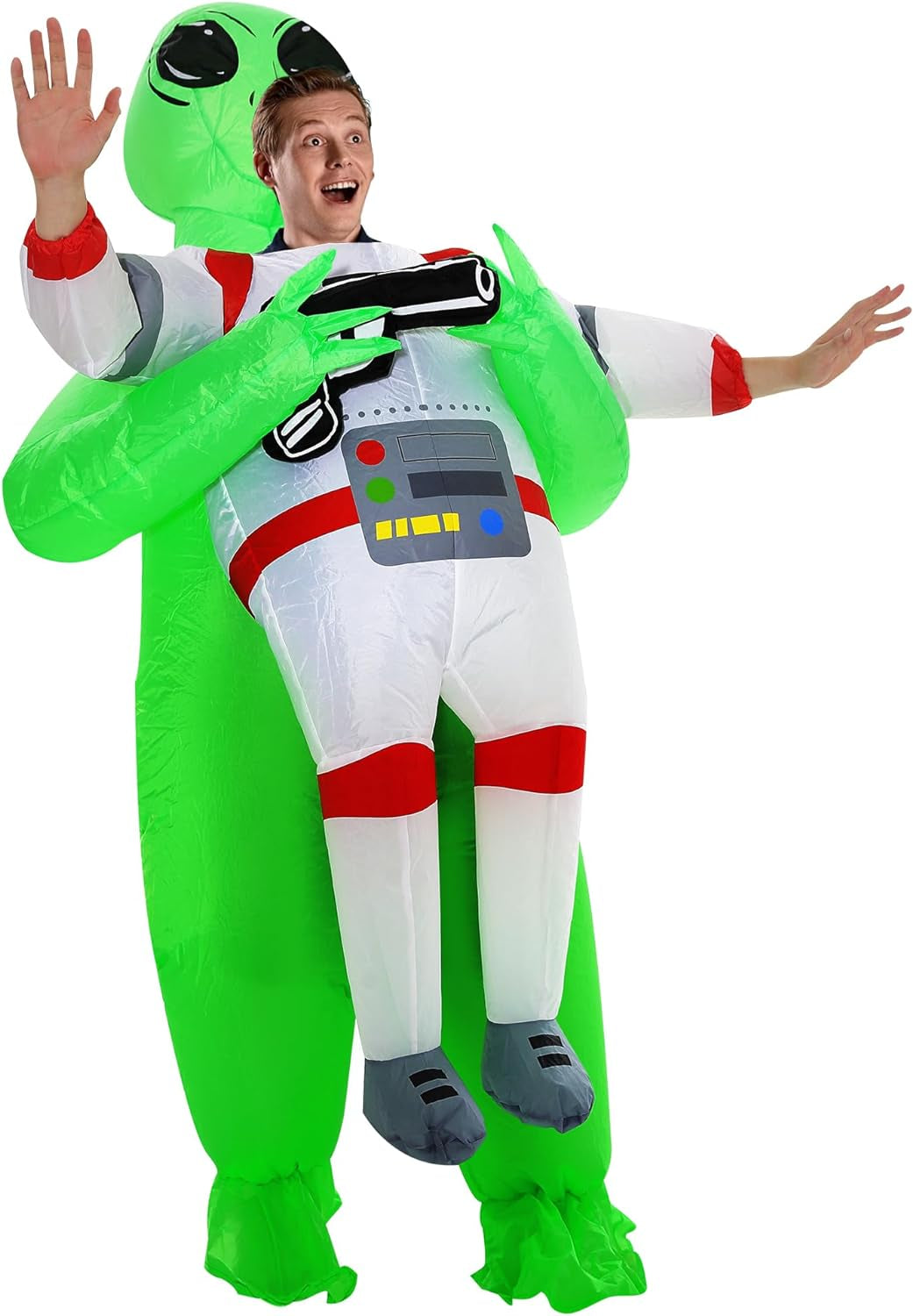 Inflatable Alien Costume for Adults, Inflatable Halloween Costumes Blow up Alien Costume for Halloween & Alien Parties Themed Events