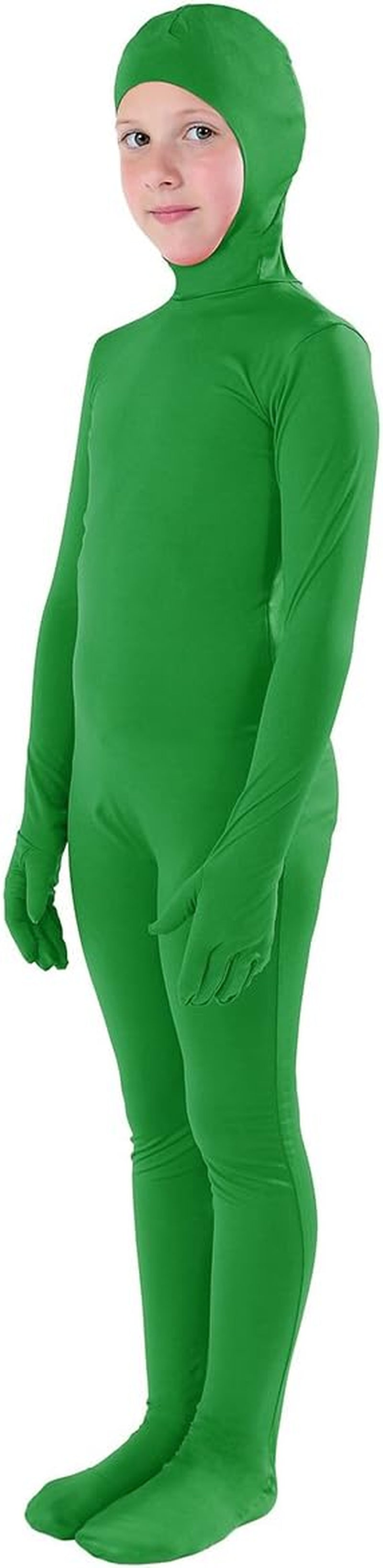 Kids Costume Open Face Spandex Stretch Zentai Child Suit