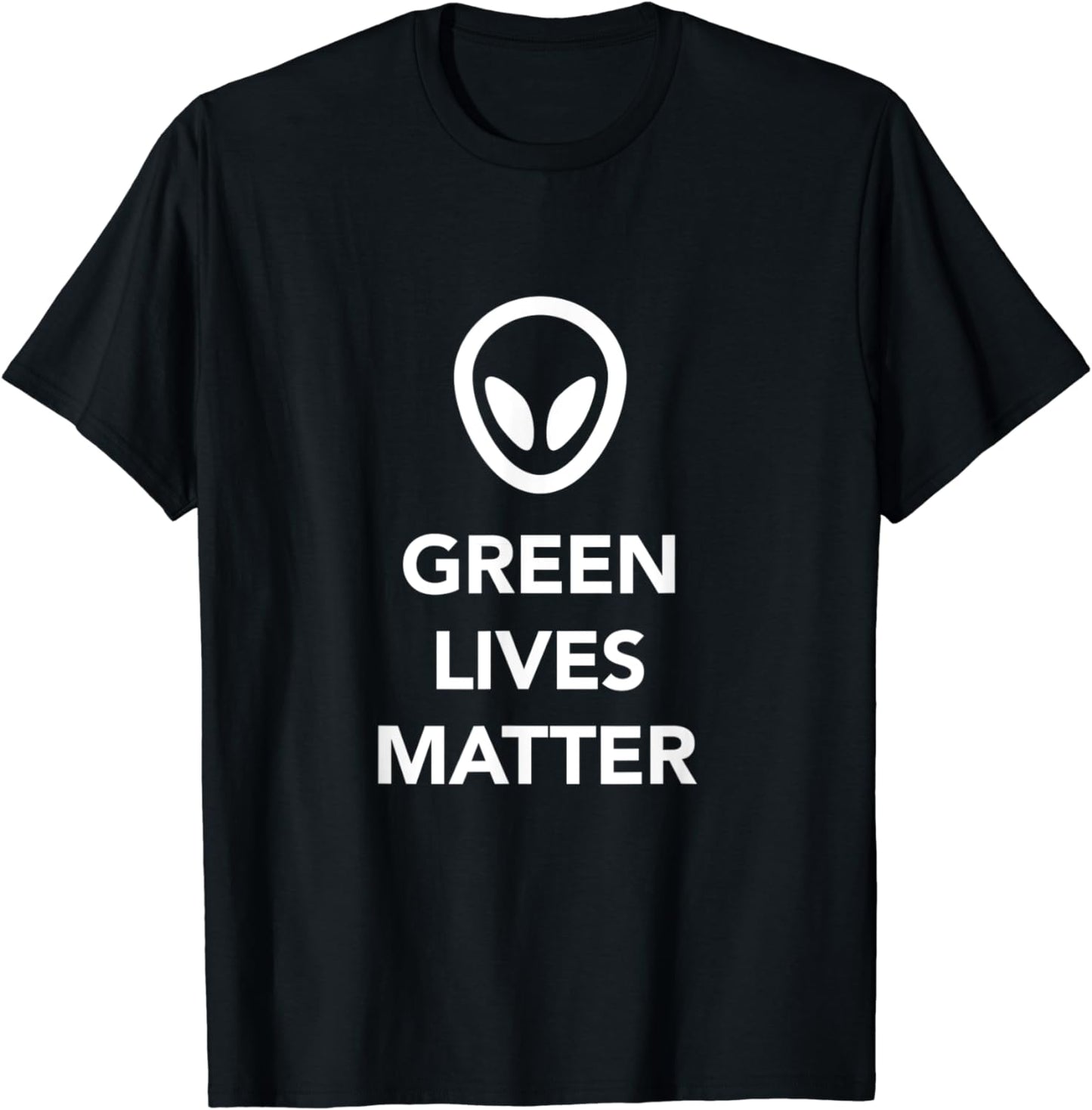 Funny UFO Alien T-Shirt Green Lives Matter Tee Shirt