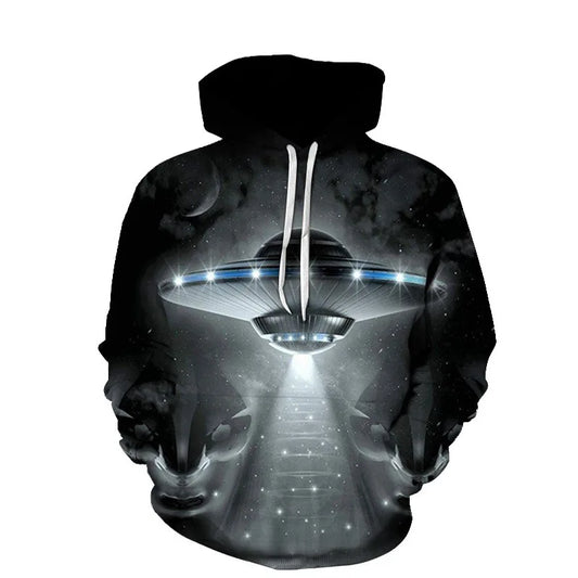 Alien Hoodie: 3D UFO Sweatshirt