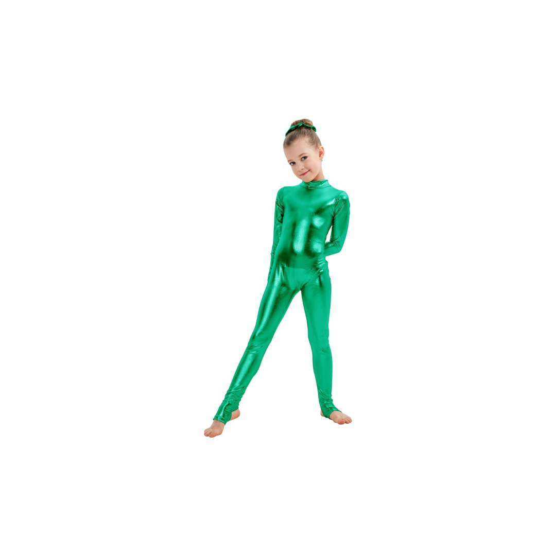 Girls' Shiny Alien Unitard