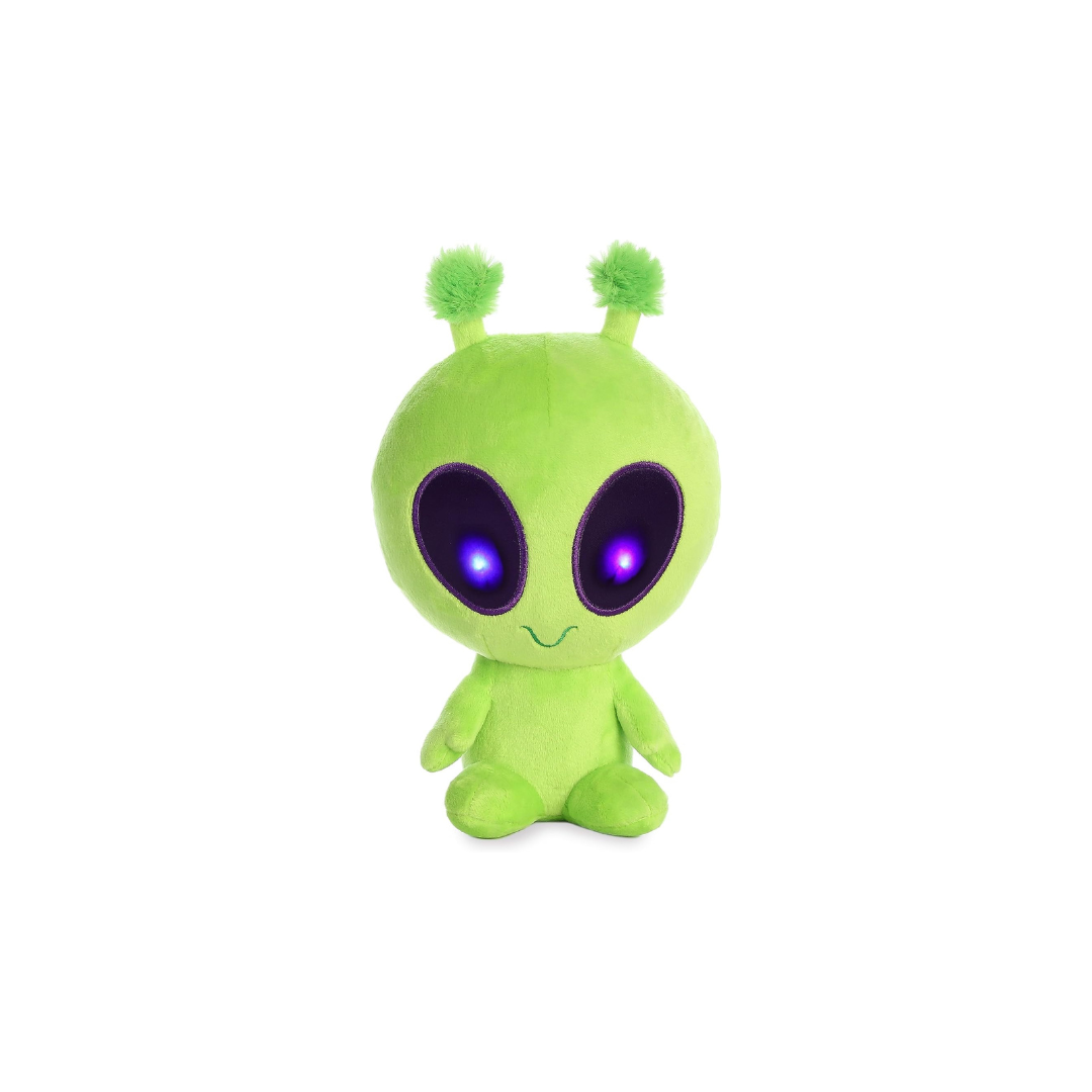 Illuminating green alien plush