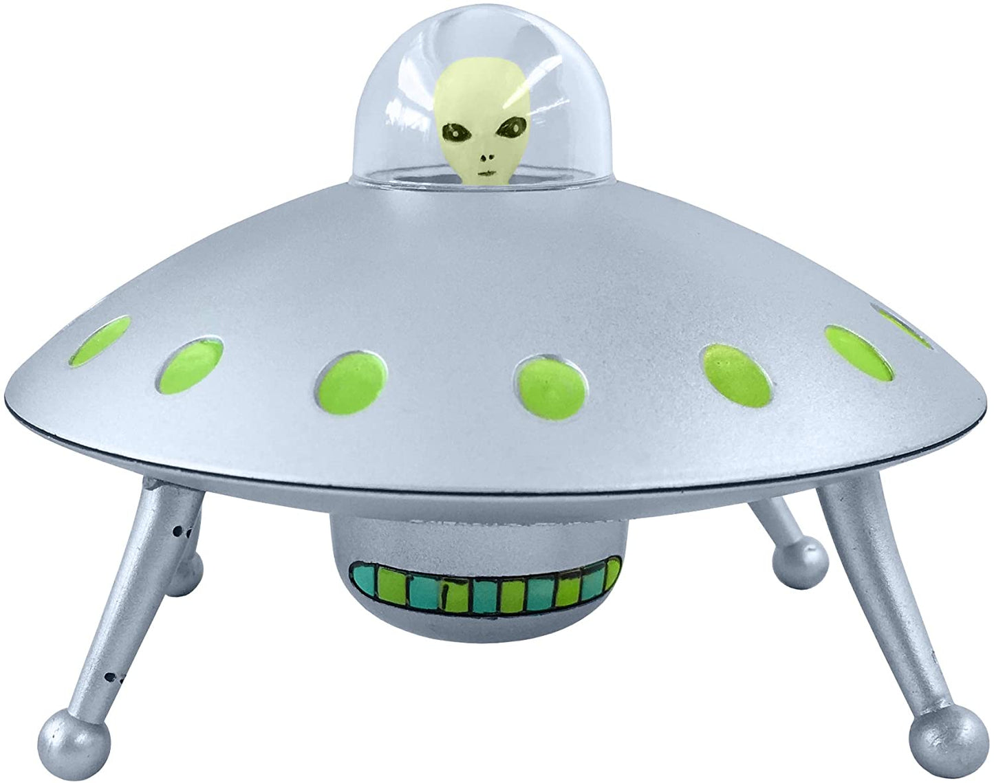 UFO Saucer Alien Toy - Glowing Aliens Included