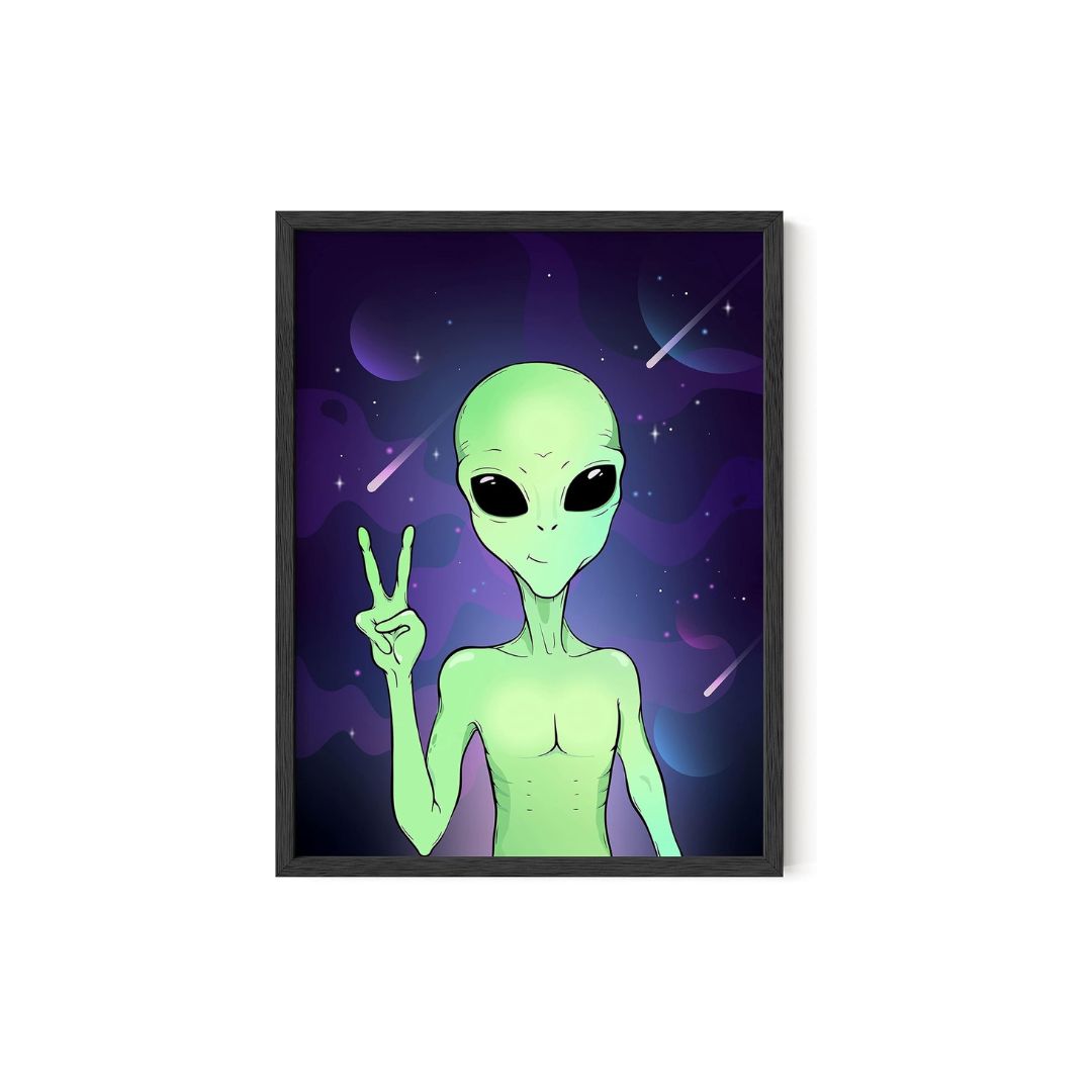 Trippy Alien Poster