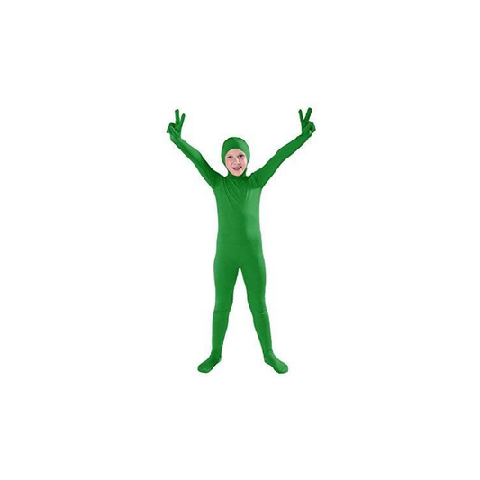 Kids Open Face Alien Zentai Suit