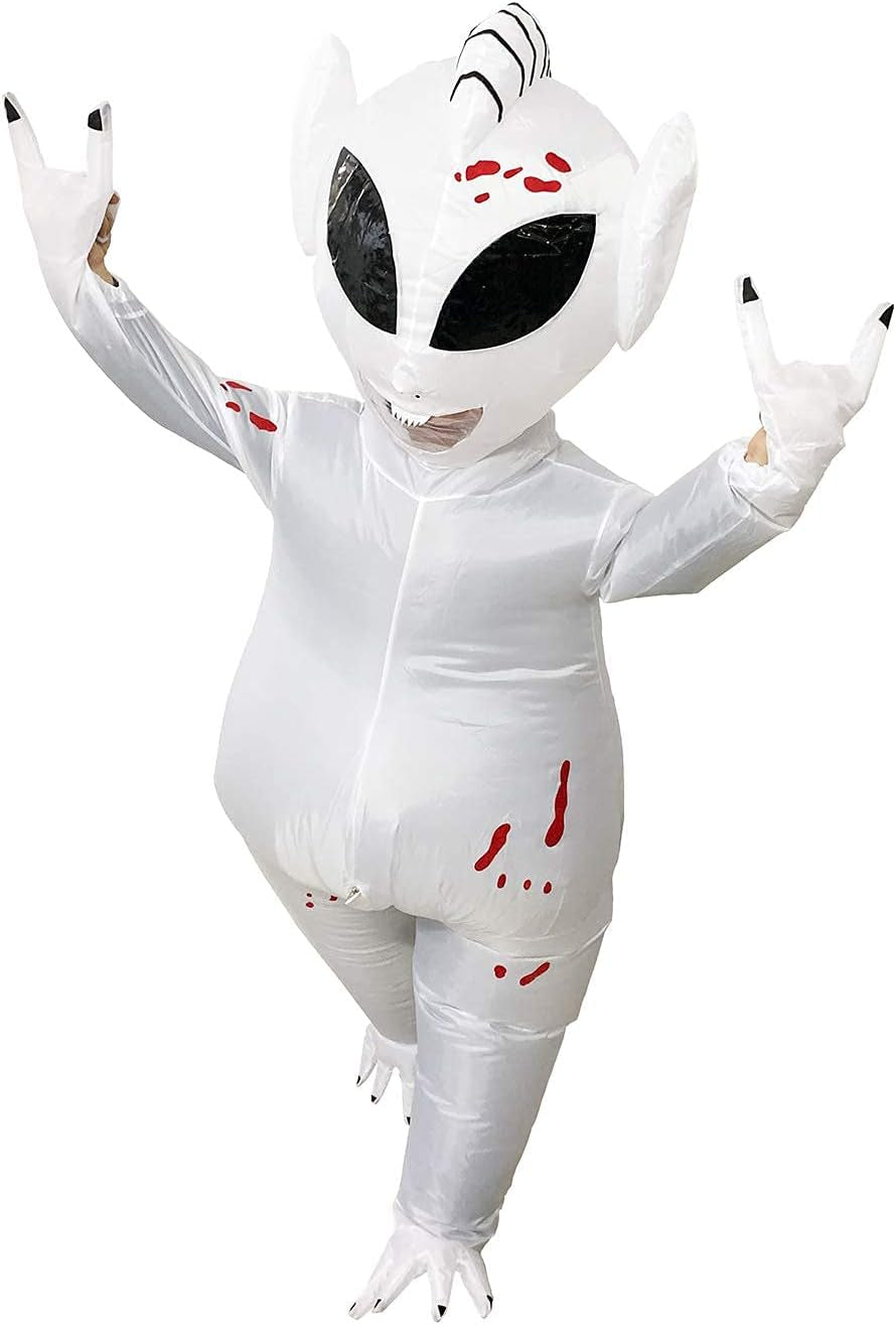 Alien Costume, One Size Fits Most Adults, Inflatable Suit for Halloween, Party Supplies