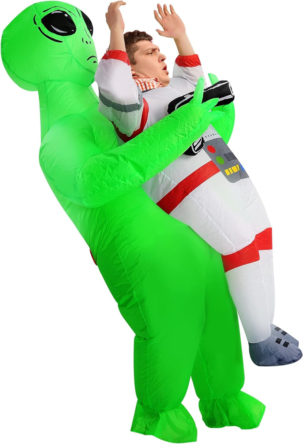 Inflatable Alien Costume for Adults, Inflatable Halloween Costumes Blow up Alien Costume for Halloween & Alien Parties Themed Events