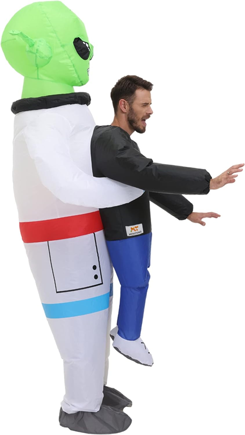 Inflatable Alien Costume Adult,Inflatable Costume Adult,Blow up Alien Astronaut Costume,Halloween Costumes for Men