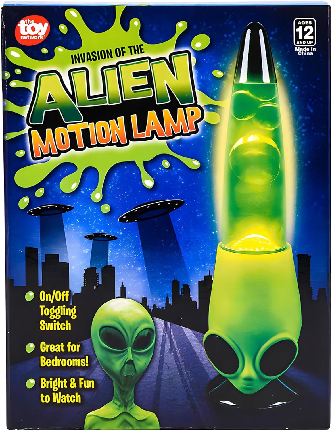 13 Inch Alien Head Wax Motion Lamp