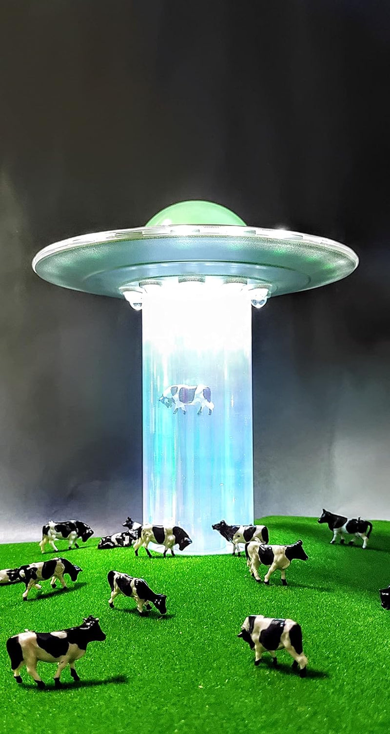 Cow Abduction UFO Lamp