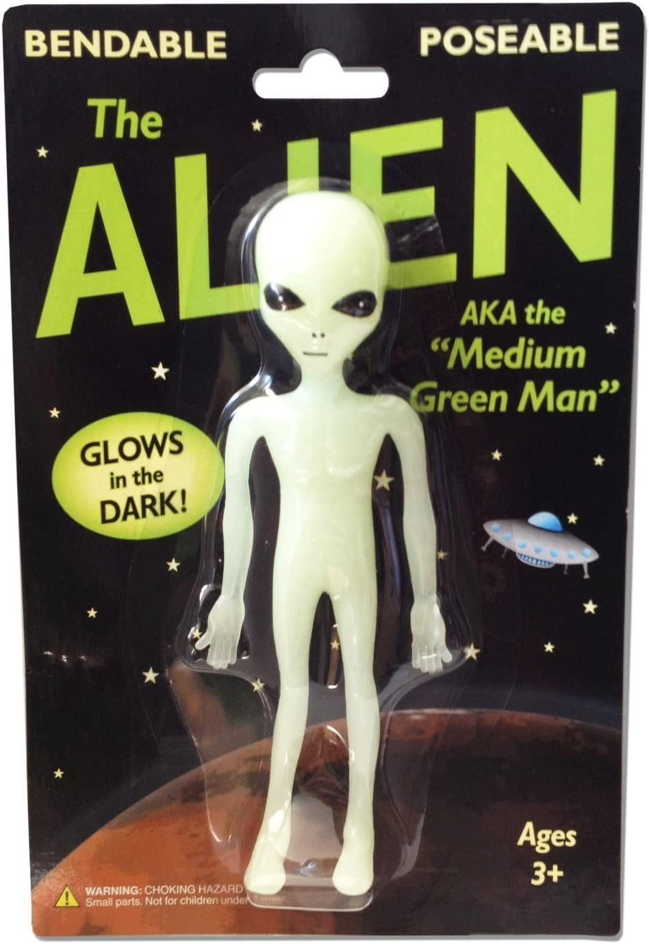 Bendable Glow in the Dark Alien Toy