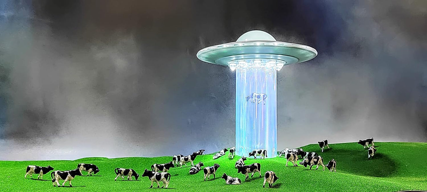 Cow Abduction UFO Lamp