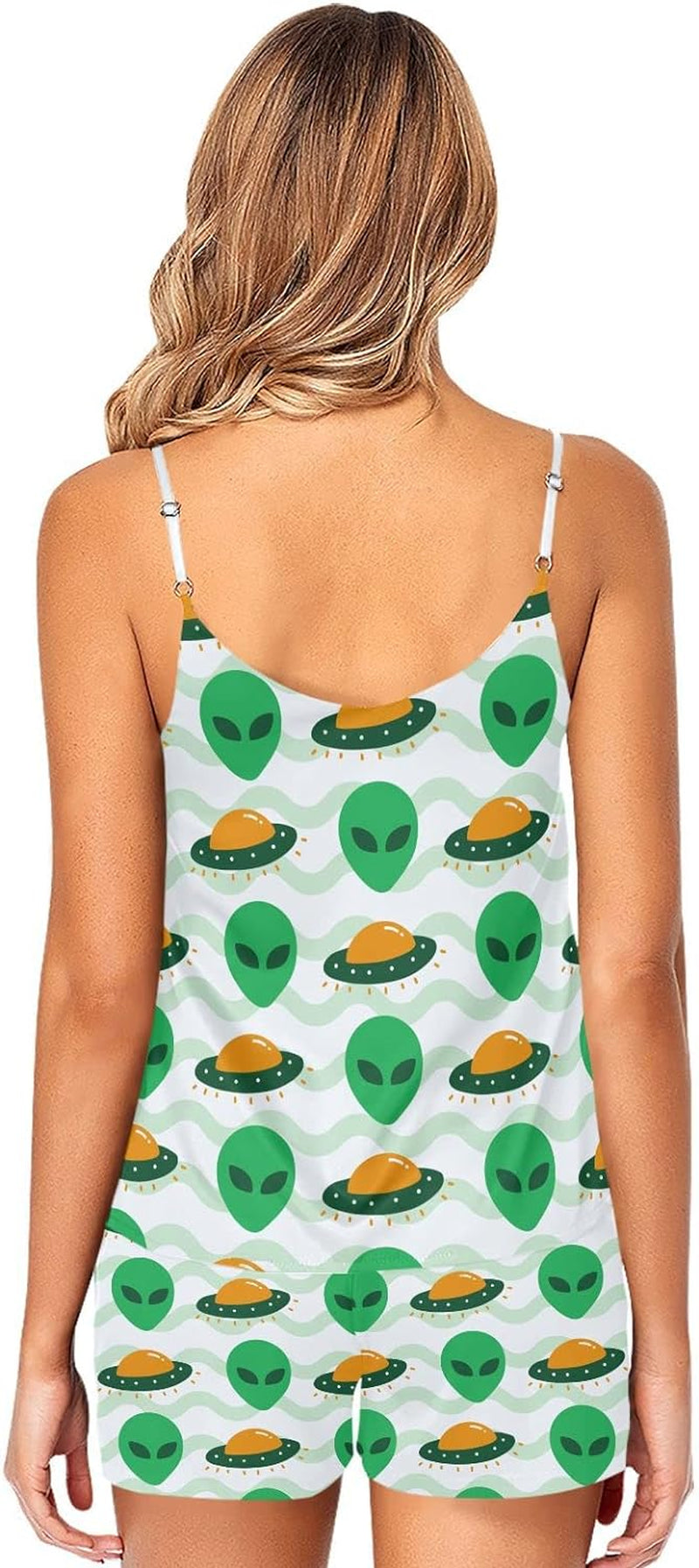 stylish women's alien pajama set