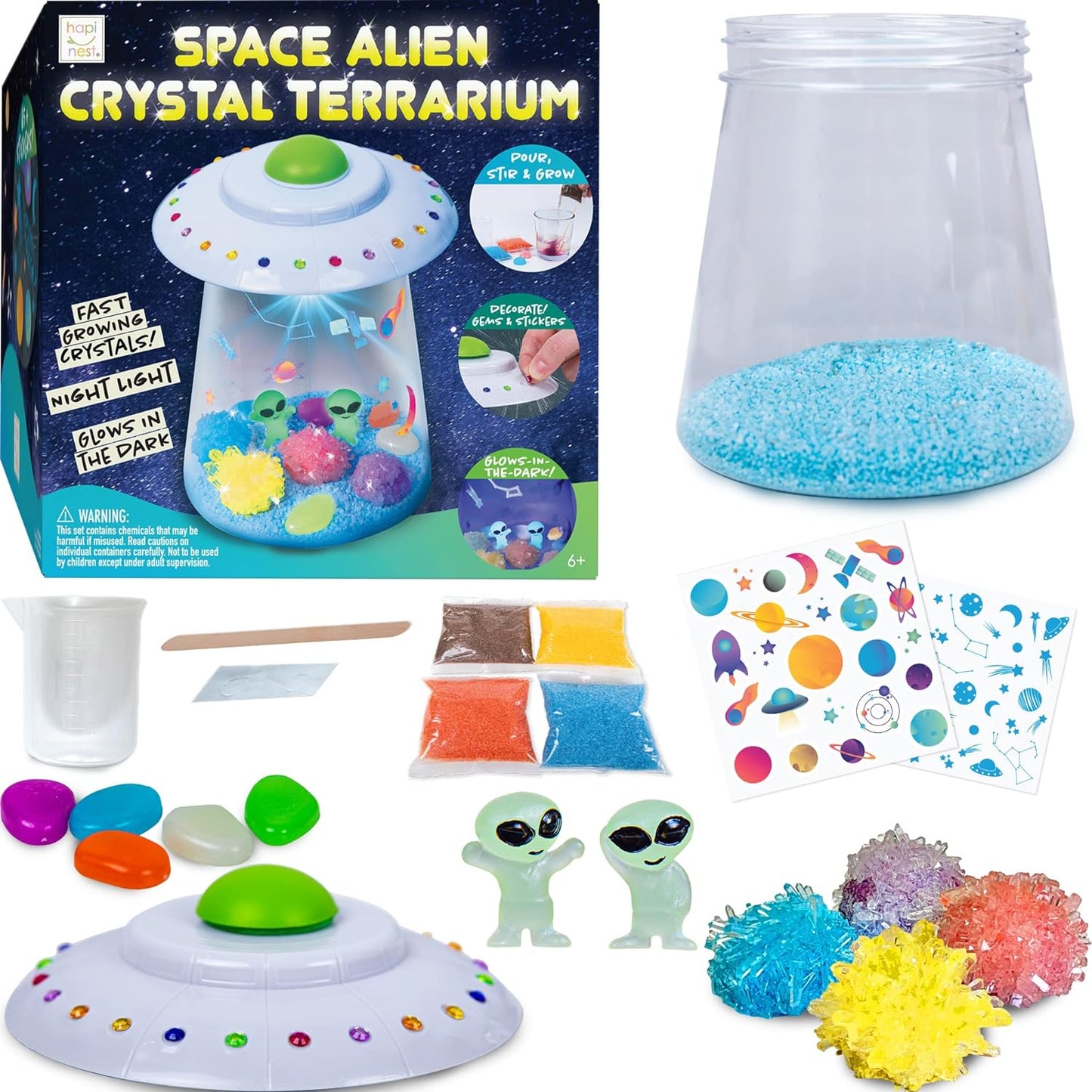 Space Crystal Growing Kit - Alien Toy