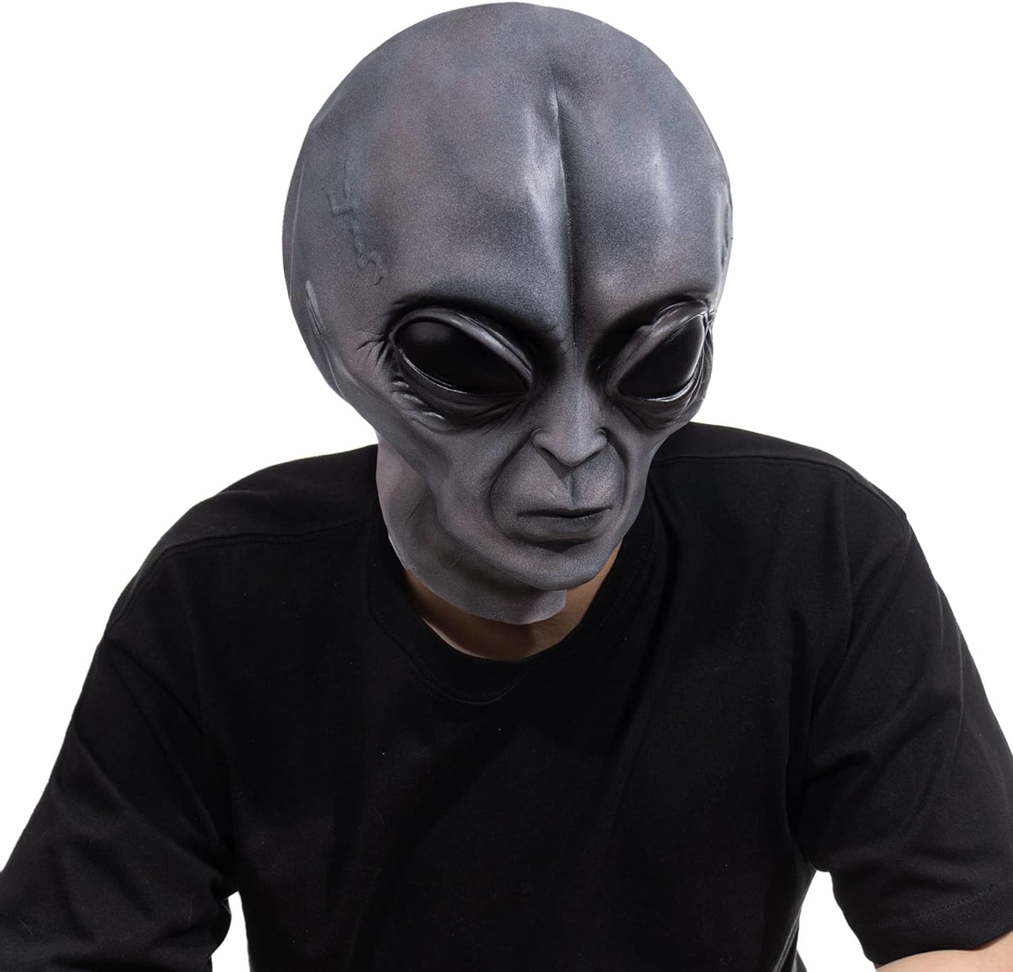 Realistic Alien Face Masks Extraterrestrial Encounter Prank Masks Fun Halloween Cosplay