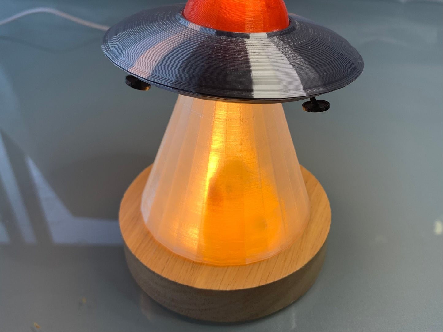 Handmade UFO Saucer Lamp