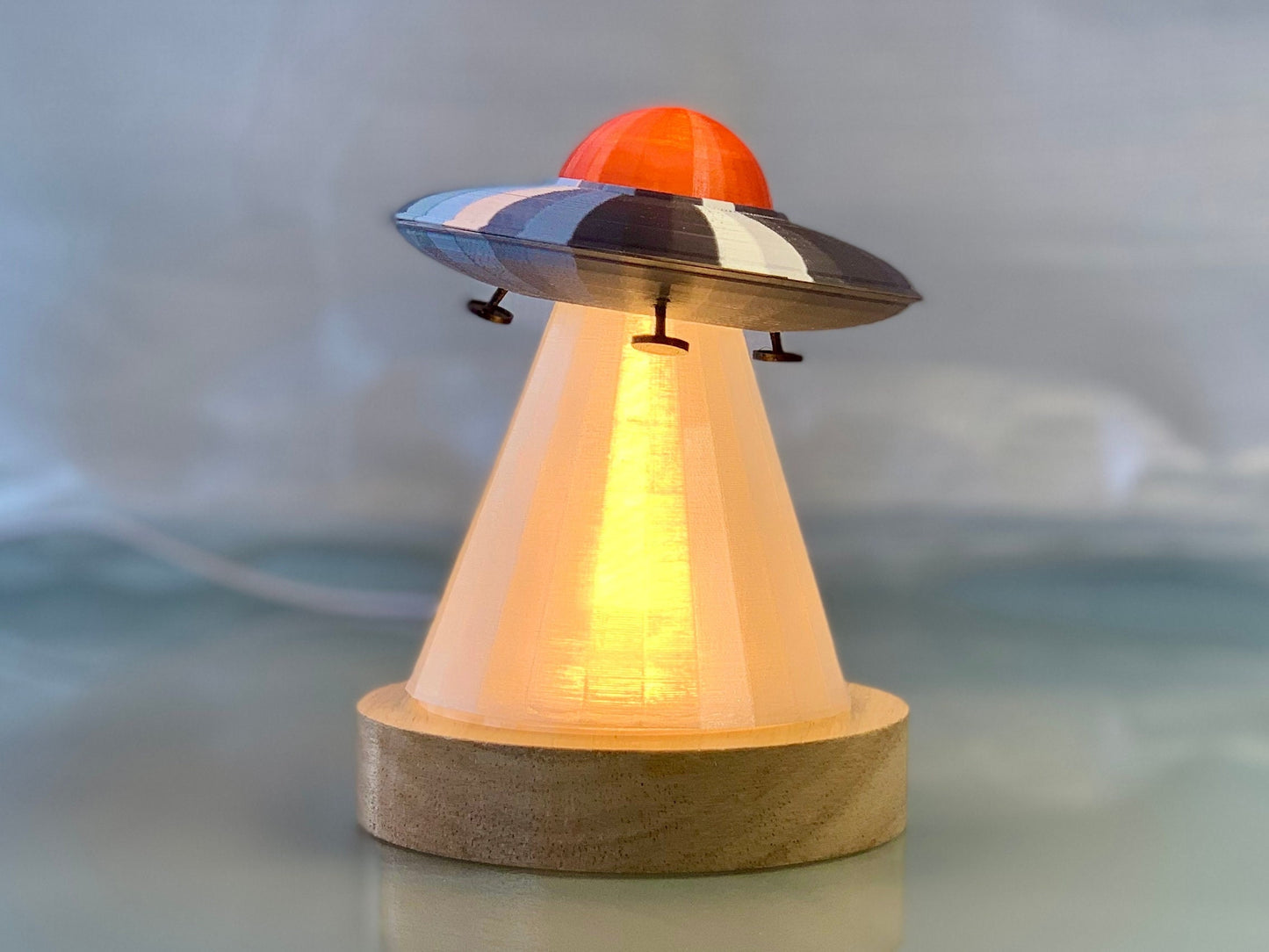 Handmade UFO Saucer Lamp