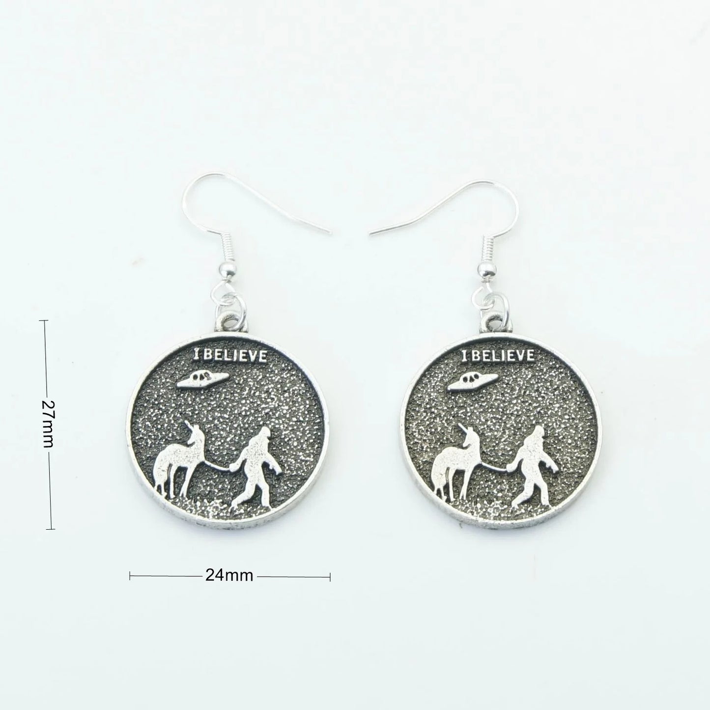 I Believe: Bigfoot & Mystical Unicorn Earrings