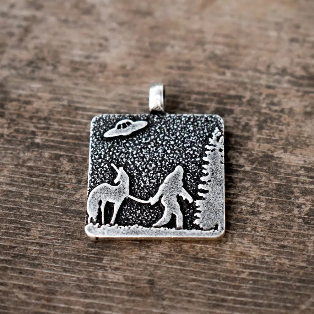 Guided by the Stars: Bigfoot & Unicorn Necklace