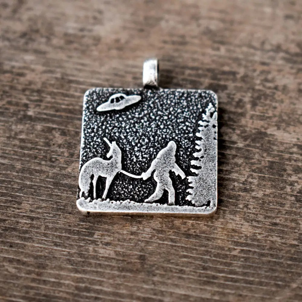 Guided by the Stars: Bigfoot & Unicorn Necklace