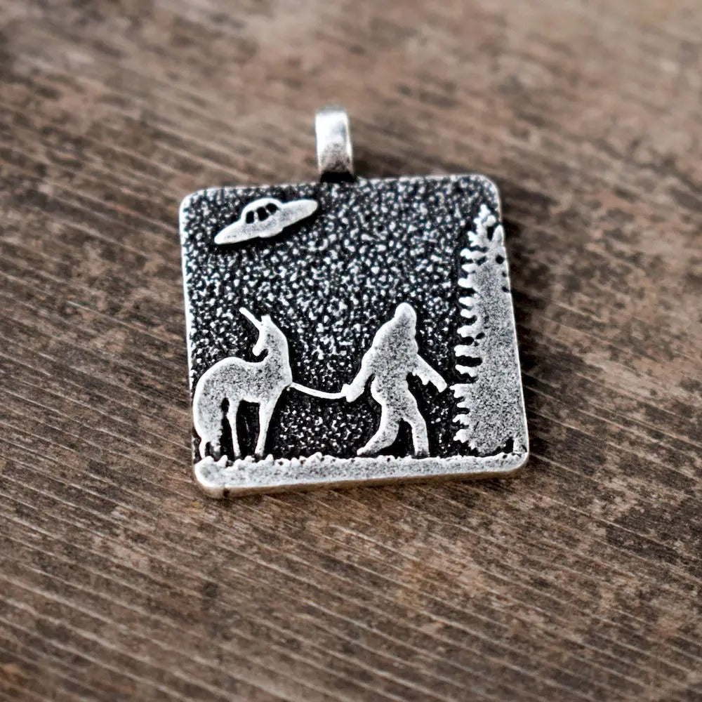 Guided by the Stars: Bigfoot & Unicorn Necklace