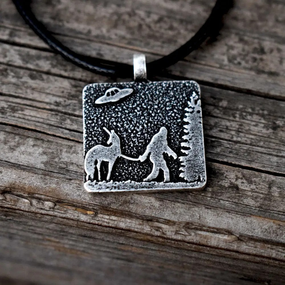 Guided by the Stars: Bigfoot & Unicorn Necklace